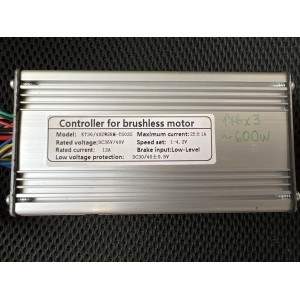 Valdiklis paspirtukui, čioperiui, dviračiui 36V-48V,12A, 600W, 3-fazių