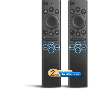 2 vnt. universalūs nuotolinio valdymo pulteliai „Samsung Smart TV“ televizoriams – pakaitiniai pulteliai AA59 / BN59, 4 greitosios prieigos mygtukai